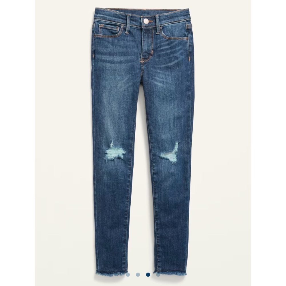 Old Navy High Waisted Rockstar 360° Stretch Jeggings - Dark Medium Wash, Size 14